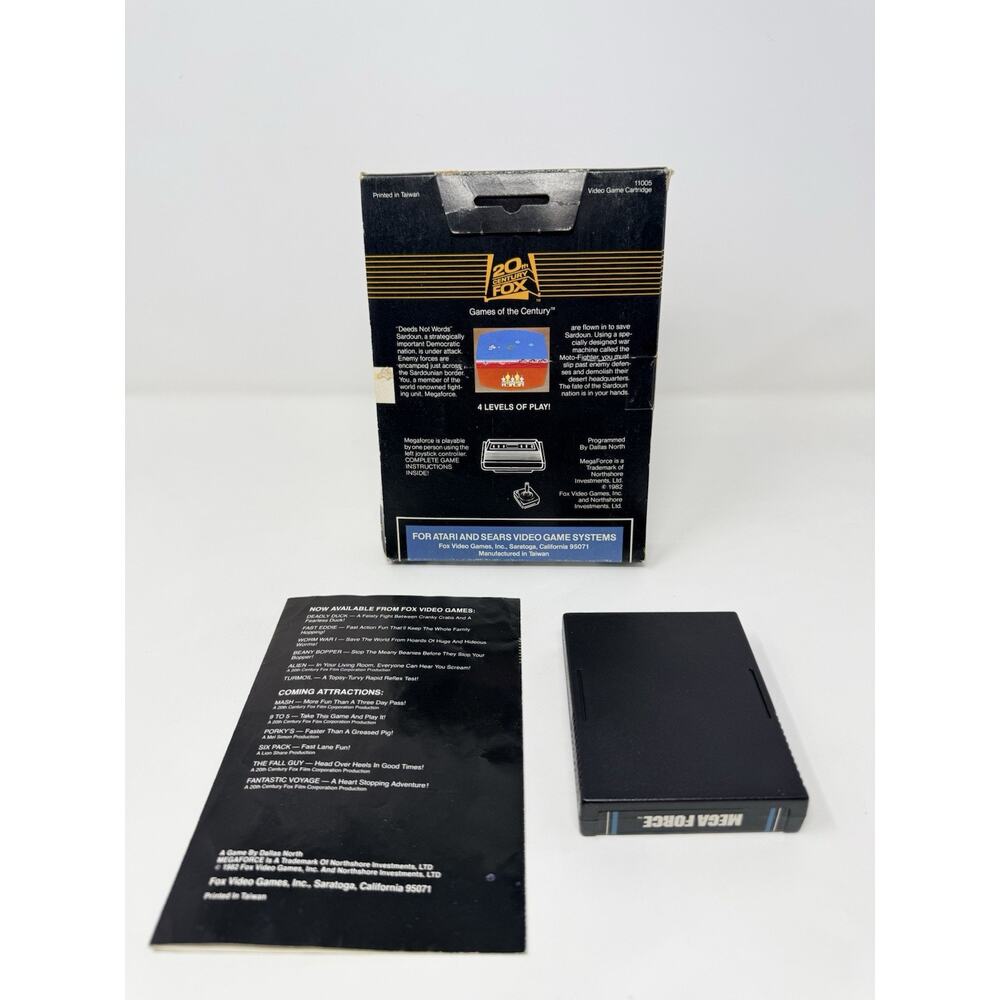 Mega Force Atari 2600 20th Century Fox 1982 Complete CIB Tested - Picture 2 of 8
